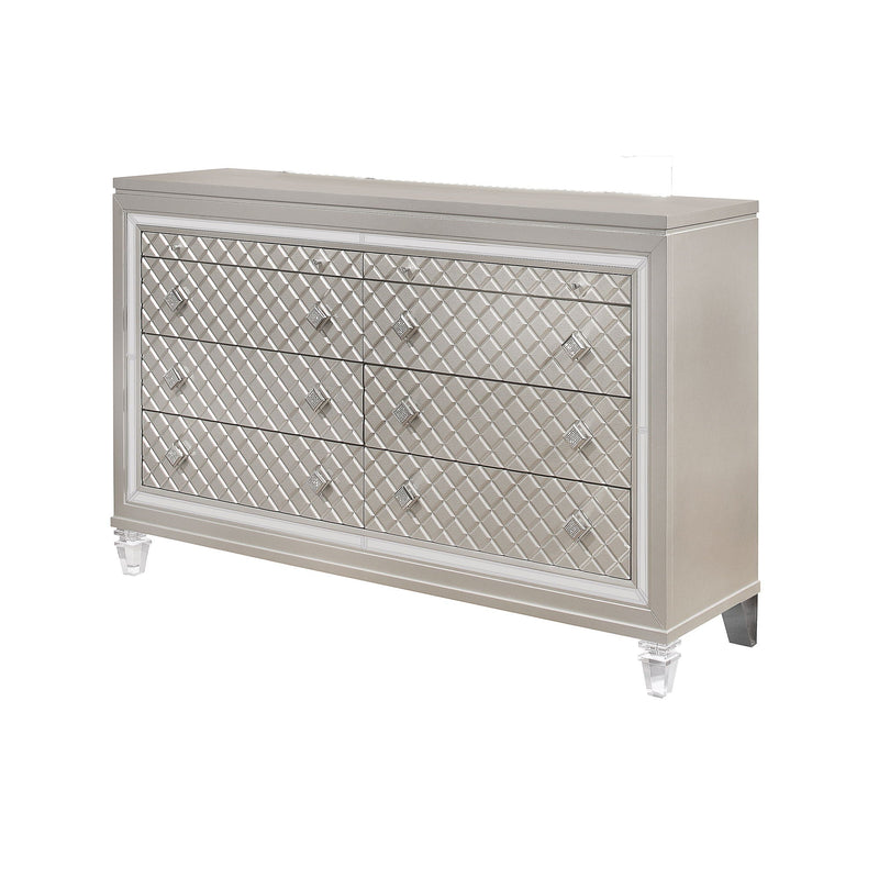 Glam Dresser with Mirror Accents and Jewelry Drawers - Champagne, photo 5 of 6