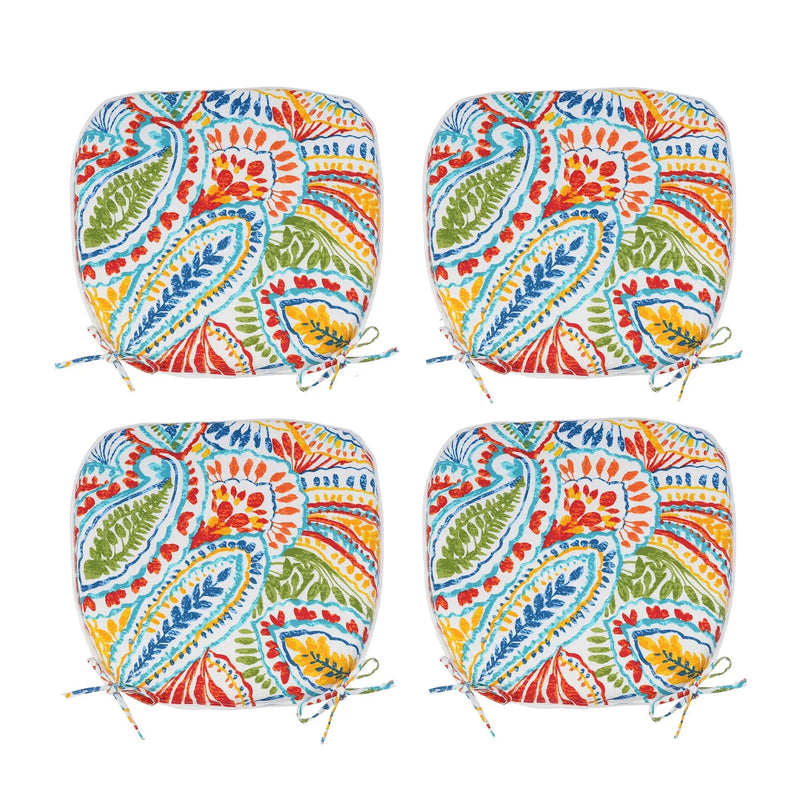 Outdoor Patio Chair Cushions, Set of 4 - U-Shape, Water-Repellent by HouseOfZazla