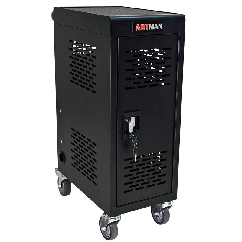 16 Bay Mobile School Charging Cart Station for Chromebook, Tablet and Laptop by HouseOfZazla