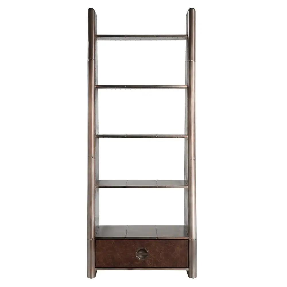 Brancaster - Bookcase - Aluminum by Unique Piece Furniture