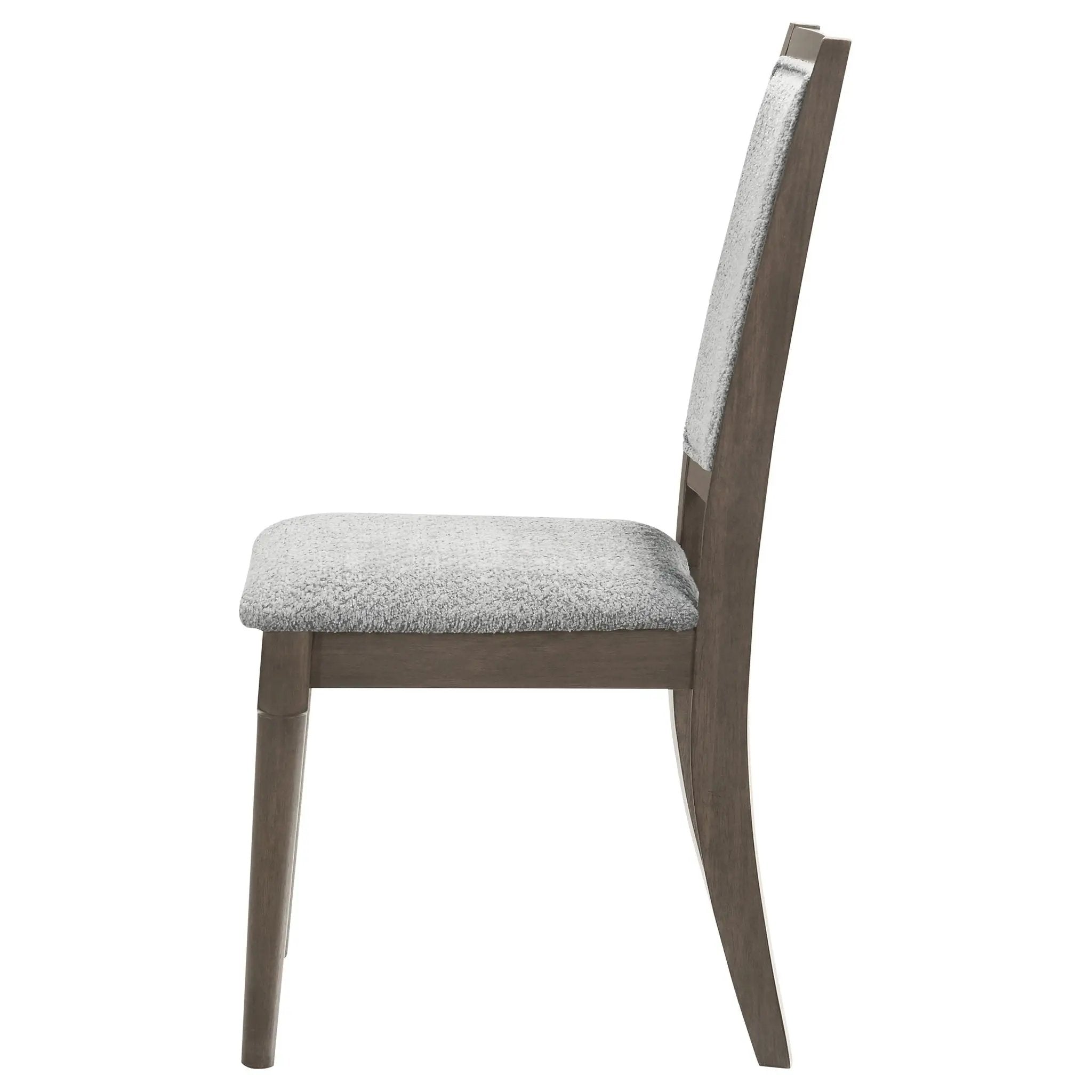 Onslow Upholstered Dining Side Chair Dark Brown (Set of 2) by Unique Piece Furniture