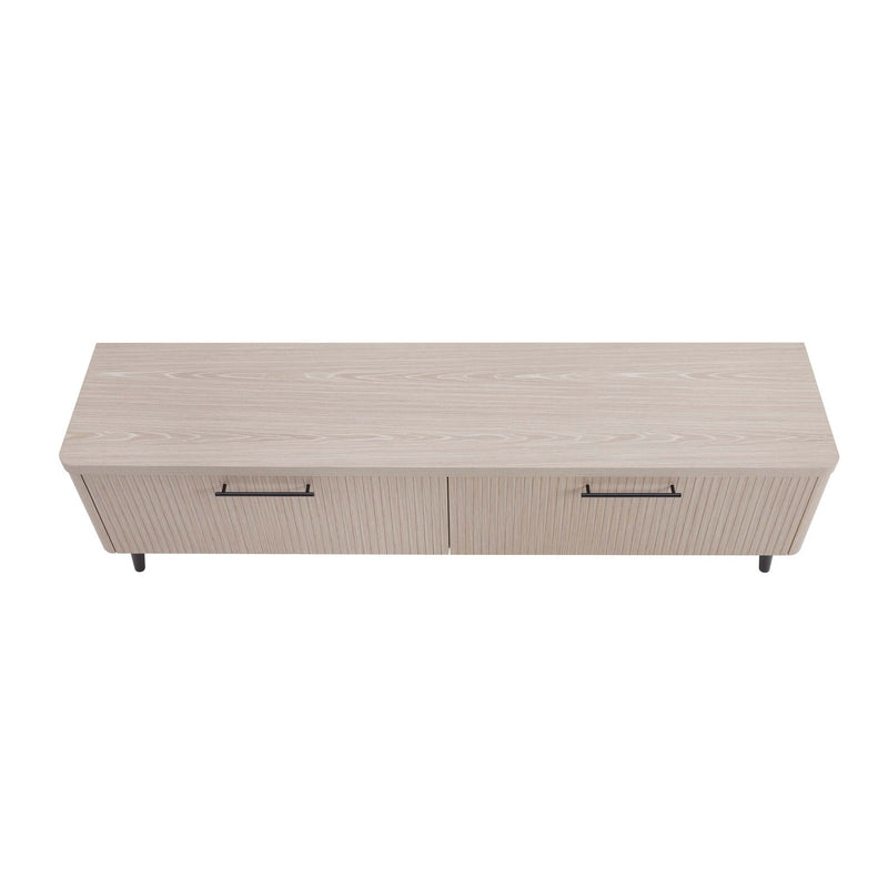 Jodie - Fluted TV Stand - Oak by HouseOfZazla