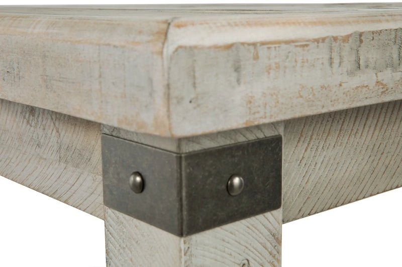 Carynhurst - Rectangular End Table - White Wash Gray by Unique Piece Furniture