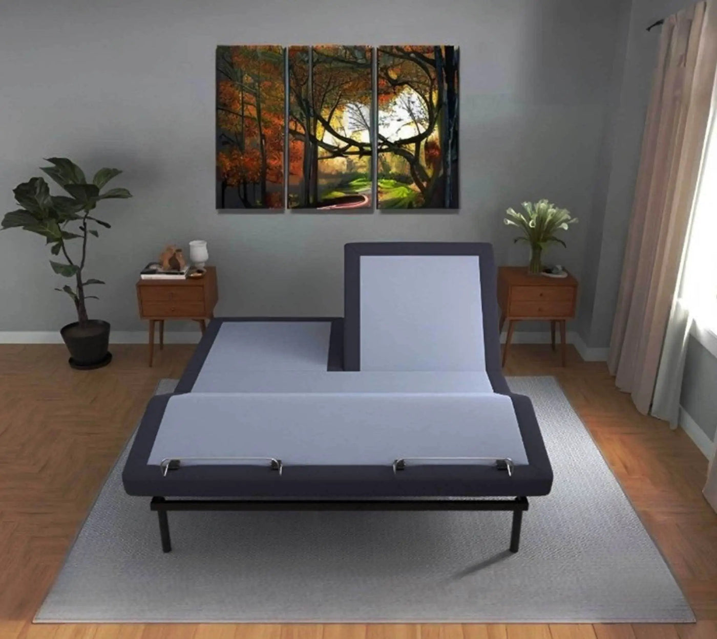 Bt3000 - Flex Head Adjustable Bed Base With Head And Foot Position Adjustment by HouseOfZazla