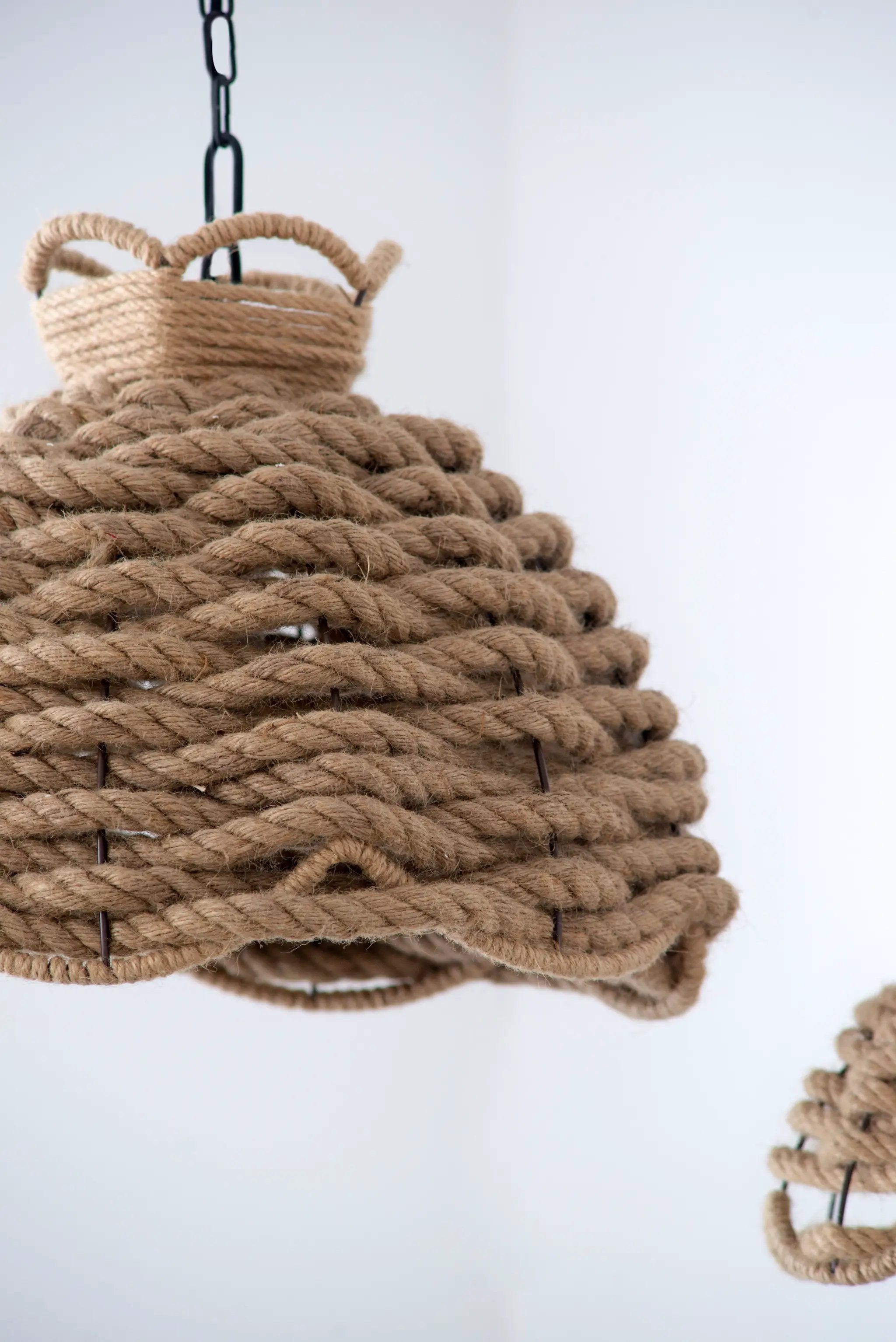 S/2 Rope Woven Chandelier by HouseOfZazla