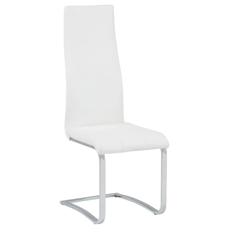 Montclair Upholstered Dining Side Chair White (Set of 4) by Unique Piece Furniture