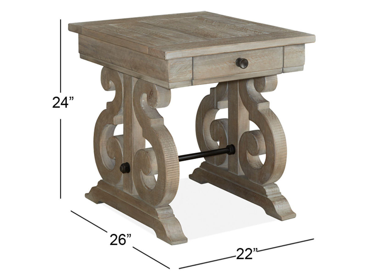 Tinley Park - Rectangular End Table - Dove Tail Gray, photo 6 of 6