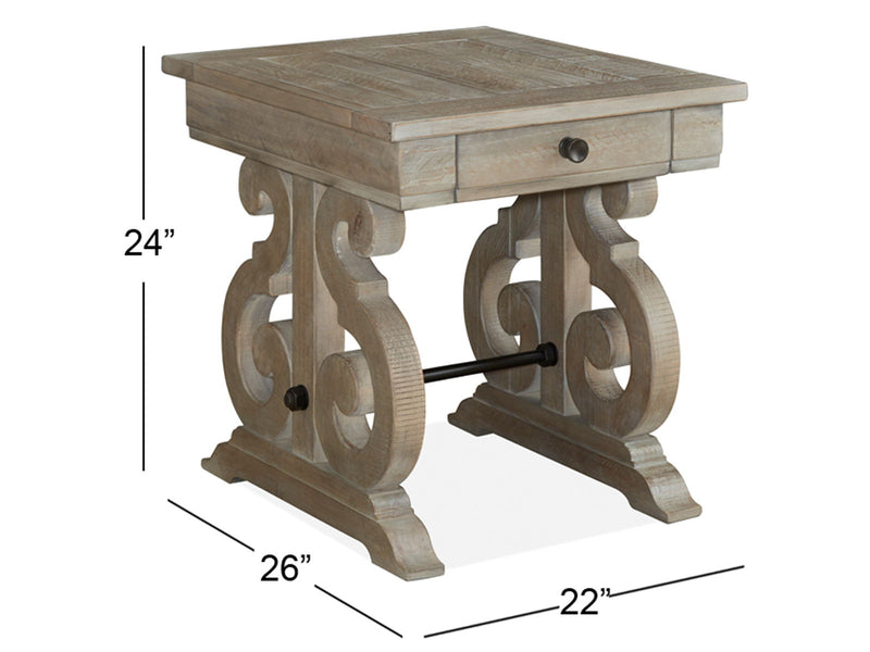 Tinley Park - Rectangular End Table - Dove Tail Gray, photo 6 of 6