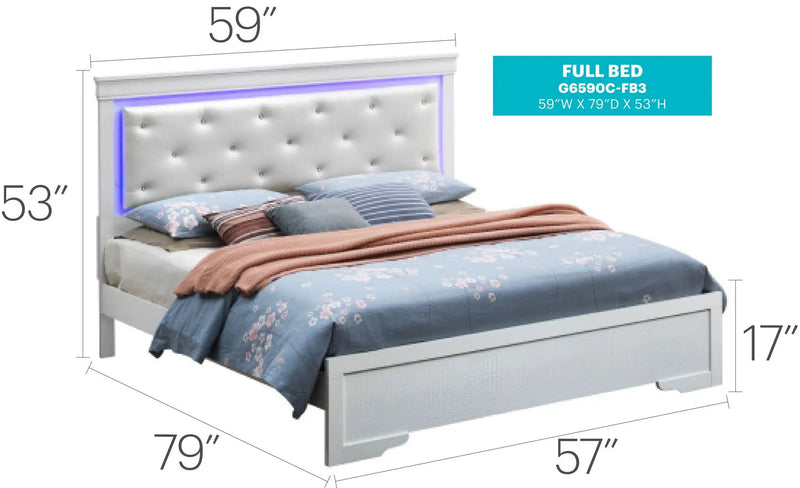 LED Elegant Bed by Unique Piece Furniture
