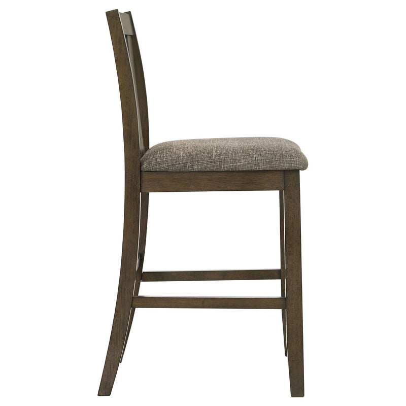 Maxine - Upholstered Counter Height Dining Side Chair (Set of 2) - Brown by HouseOfZazla