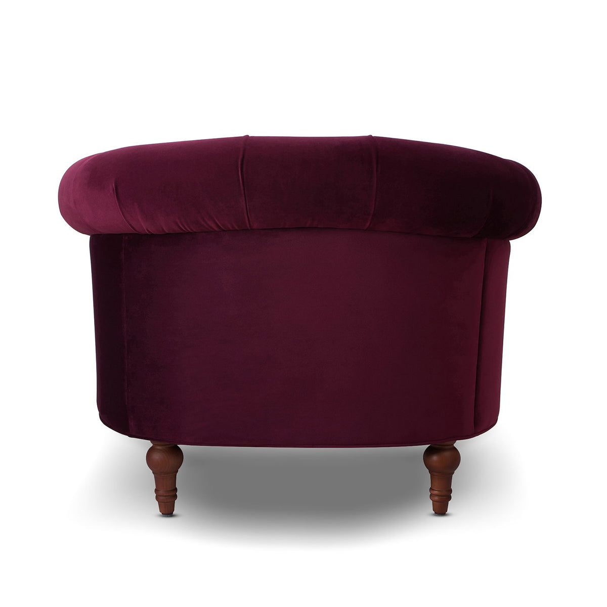 Victorian Tufted Upholstered Accent Chair with Nailhead Trim - Dark Red, Blue, or Pink, photo 35 of 37