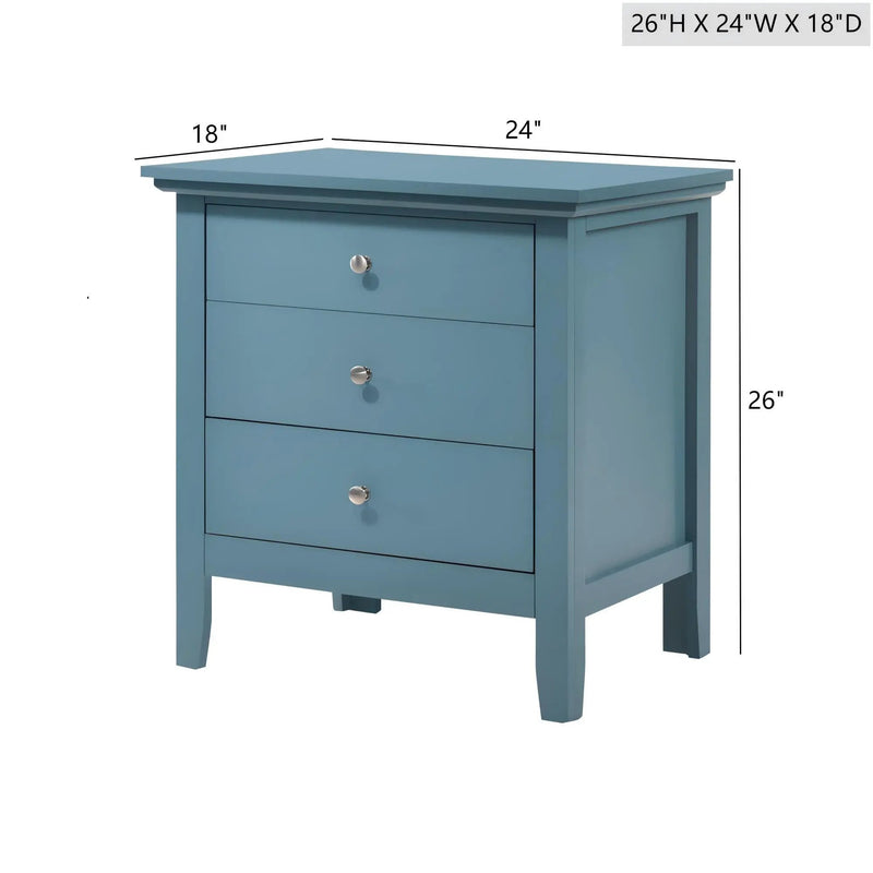 3 Drawer Nightstand & Dove Tailed Drawers by Unique Piece Furniture