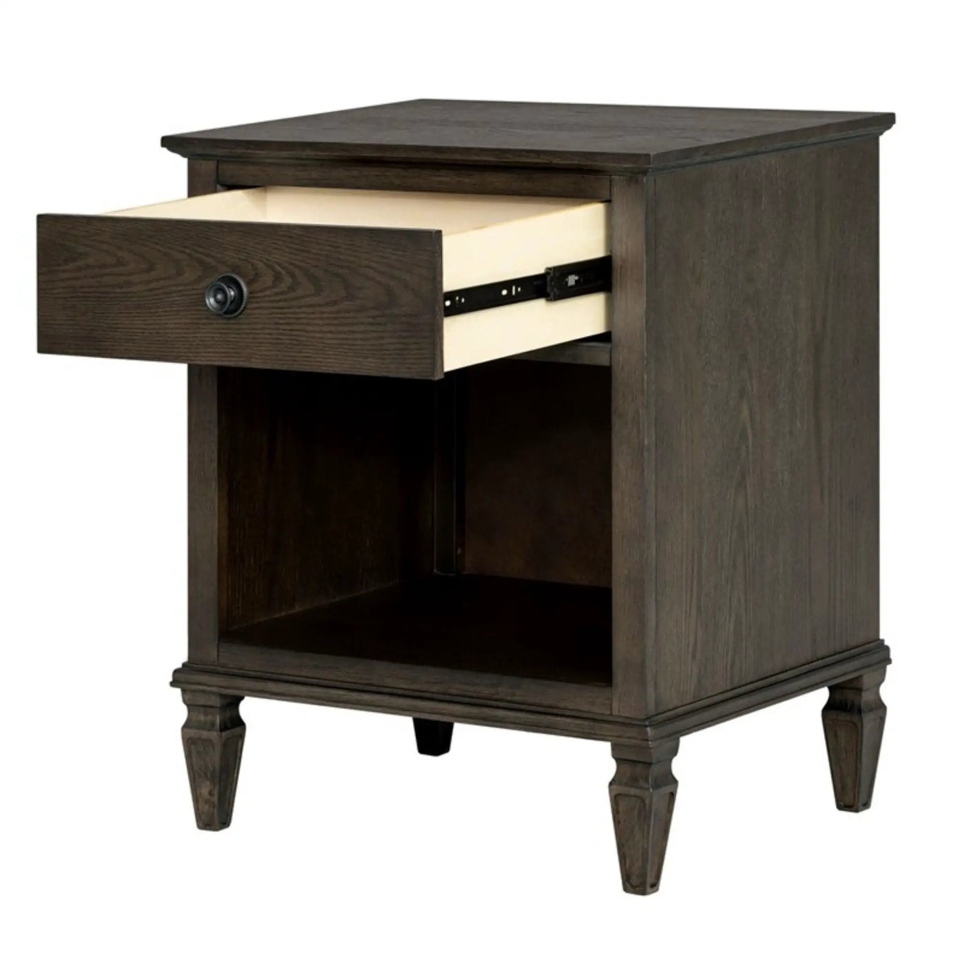 Victoria - Nightstand With Open Storage by HouseOfZazla
