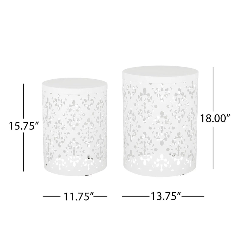 Outdoor Metal Modern Design End Table by HouseOfZazla