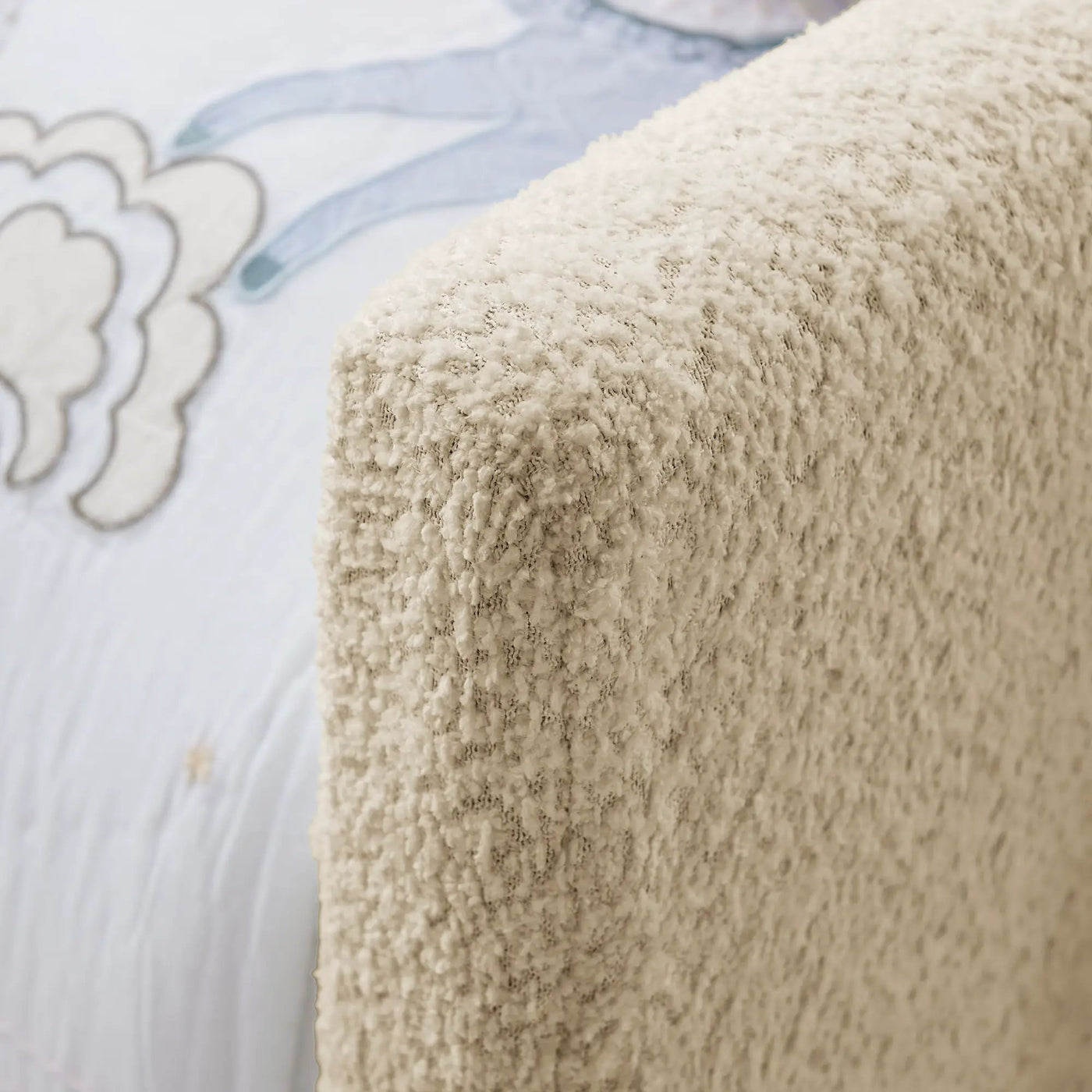Cute Rabbit Ear Upholstered Platform Bed Frame With Safety Rail by HouseOfZazla
