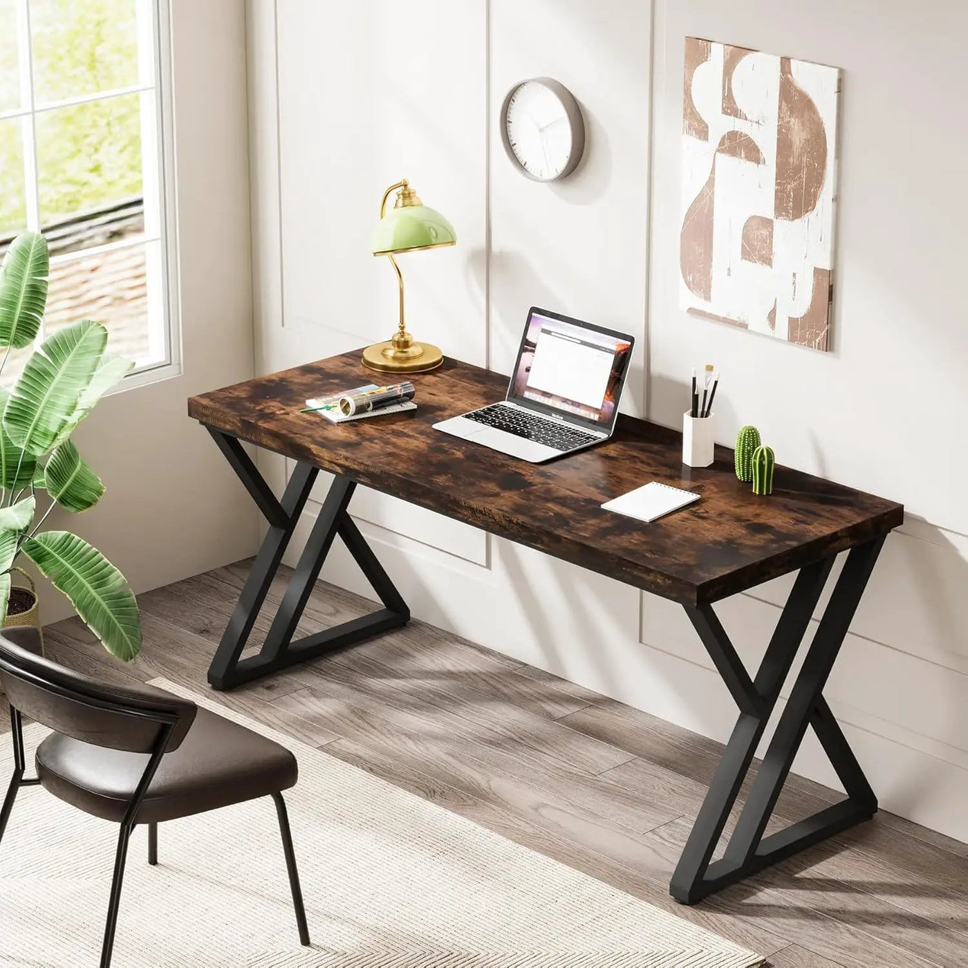 Writing Desk With Z-Shaped Legs by HouseOfZazla