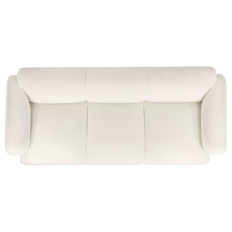 Dorset 3-piece Upholstered Round Track Arm Sofa Set White by Unique Piece Furniture