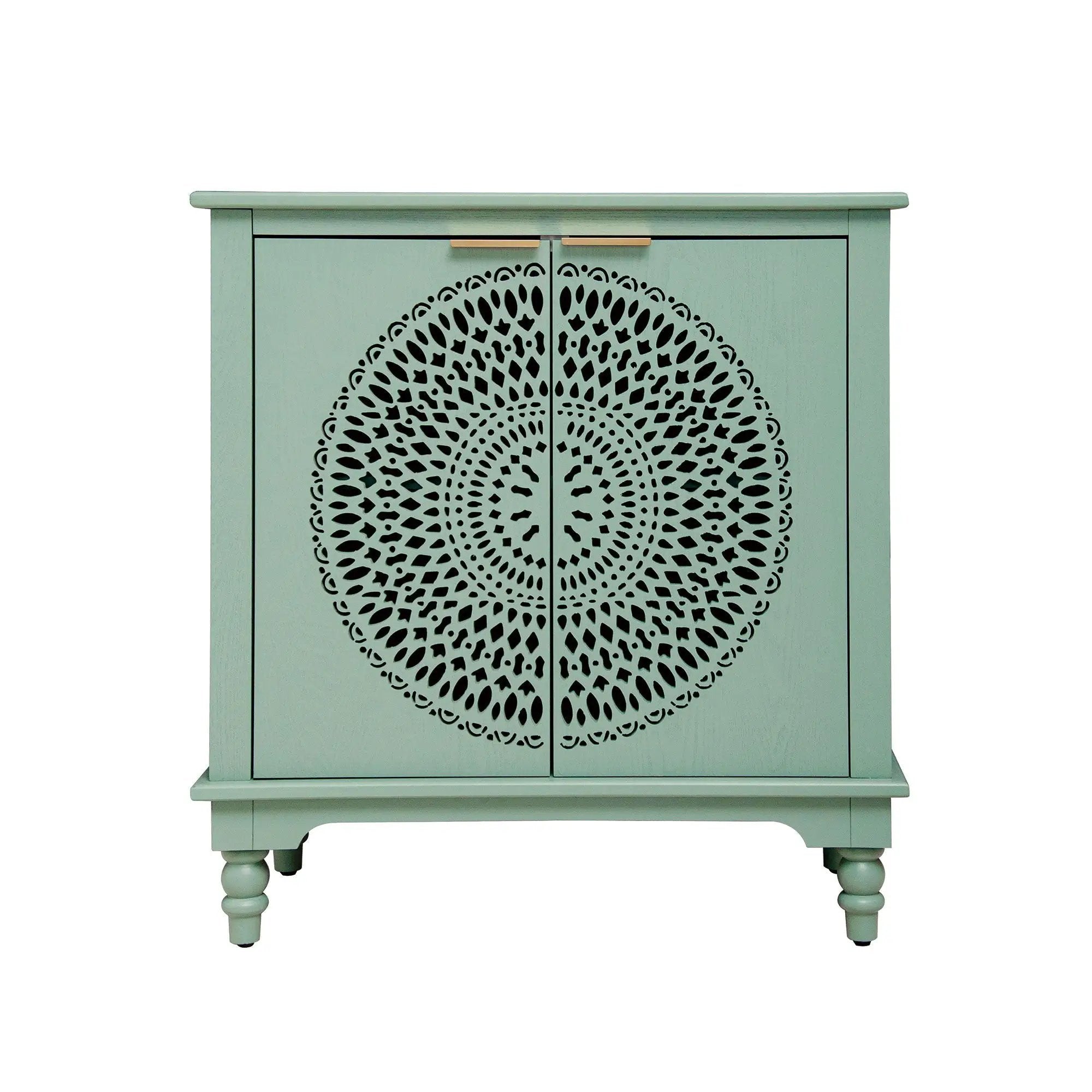 Hollow - Carved 2 Doors Accent Cabinet by HouseOfZazla