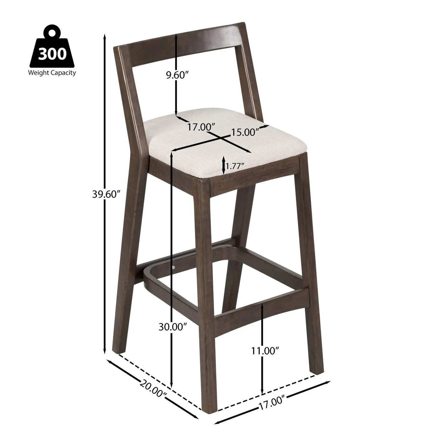 Jasper - Indoor Barstool (Set of 2) by HouseOfZazla