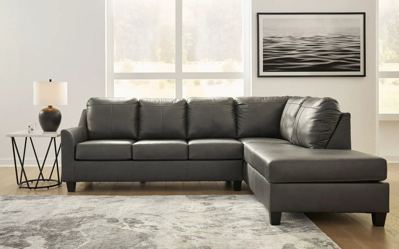 Valderno - 2-Piece Sectional With Raf Corner Chaise - Fog by Unique Piece Furniture