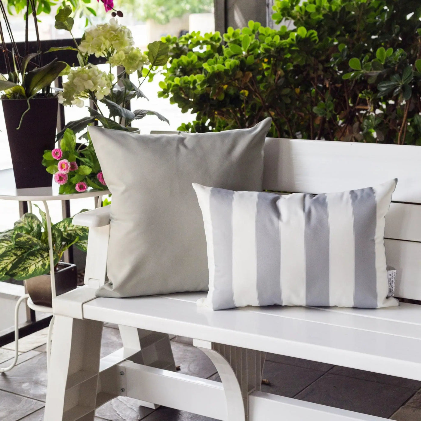 Horizon Stripe Pillow Outdoor & Indoor by HouseOfZazla
