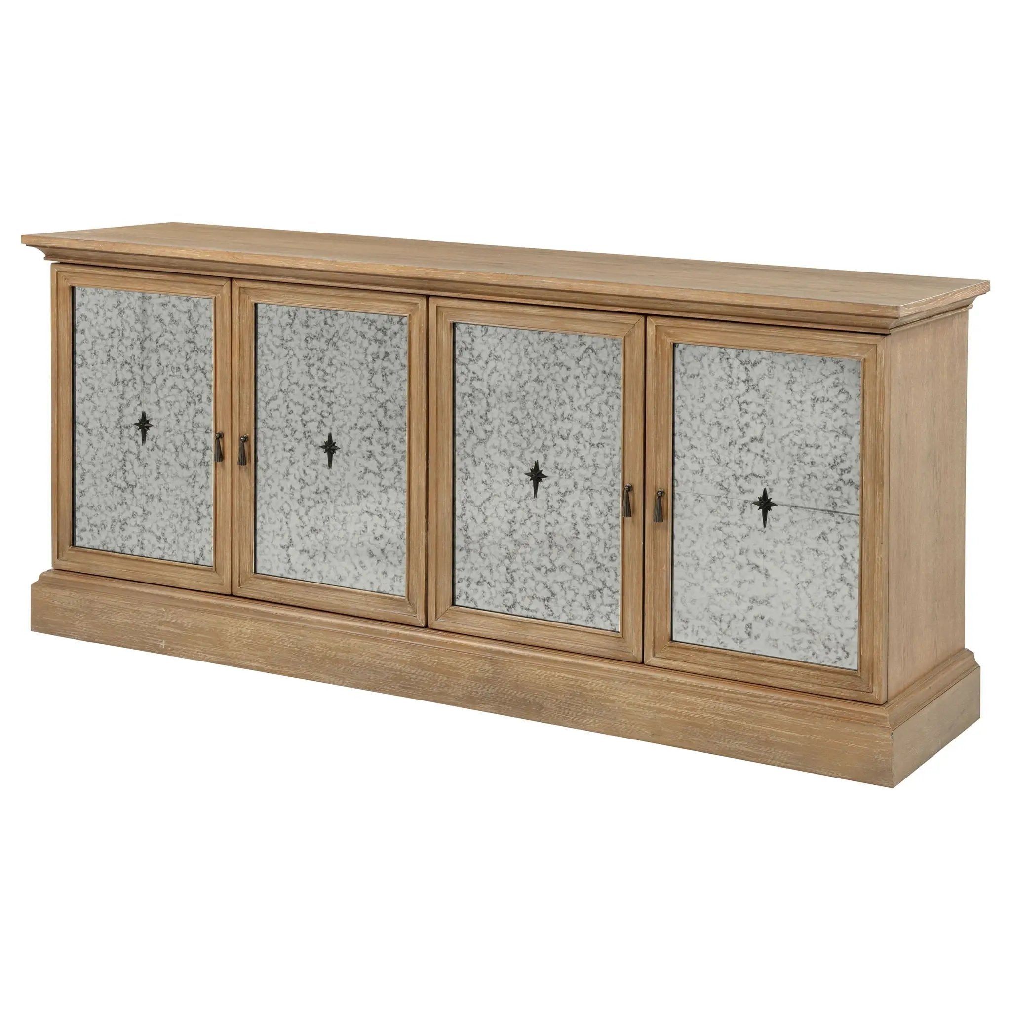 Brockway 4-door Dining Sideboard Buffet Cabinet Barley Brown by Unique Piece Furniture