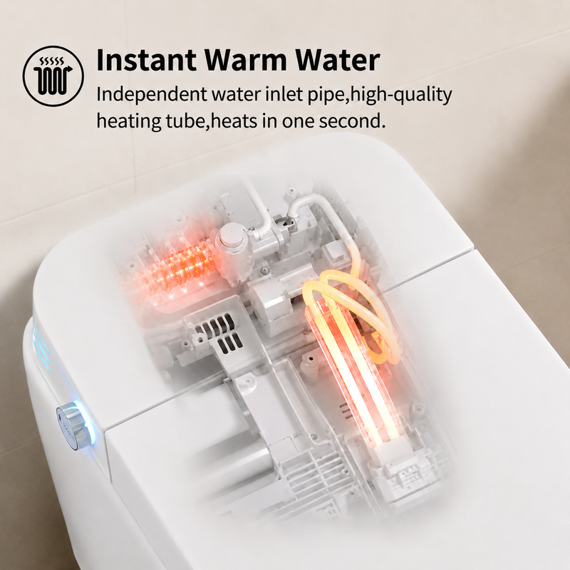 Tankless Smart Toilet With Bidet Built In by HouseOfZazla