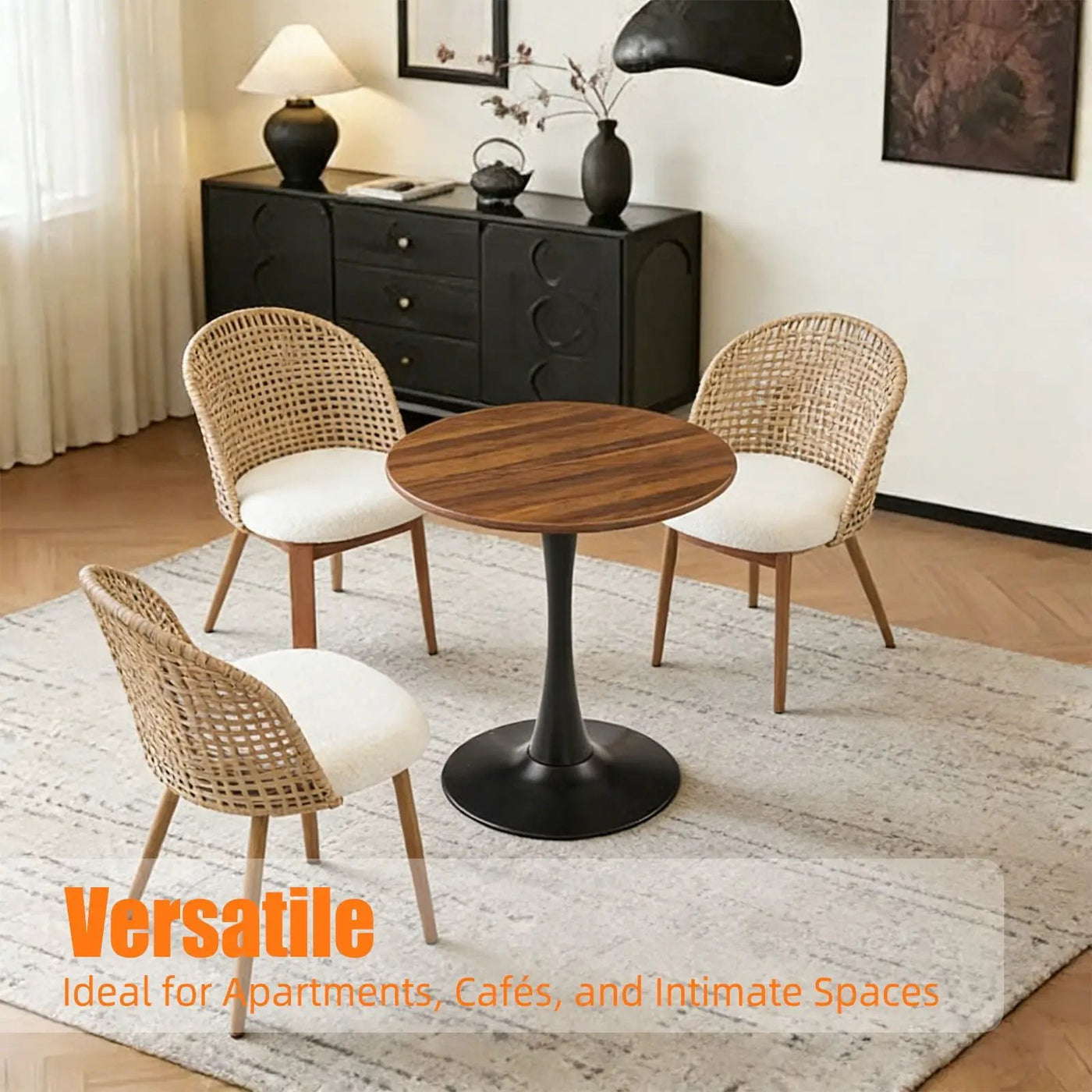 Round Dining Table With Tulip Style Base by HouseOfZazla