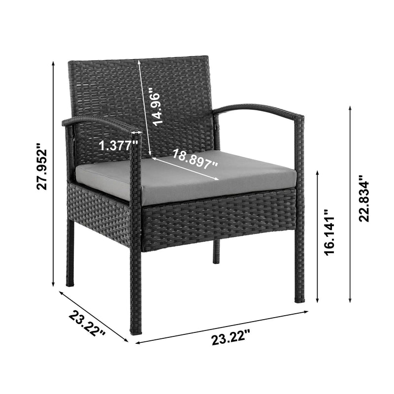 Noli - 4 Piece Outdoor Conversation Set