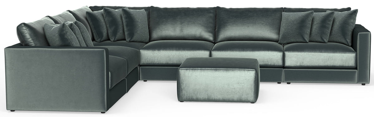Remington - Modular Sofa And Cocktail Ottoman - Pine, photo 28 of 28