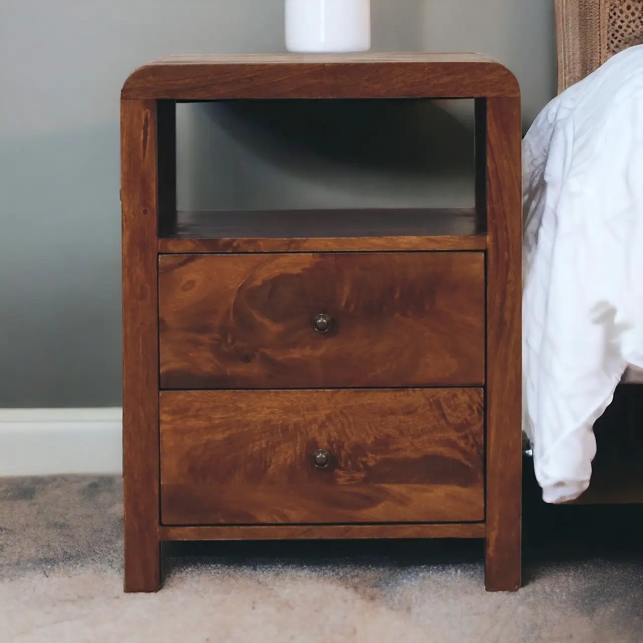 Solid Wood Aspen Nightstand by HouseOfZazla