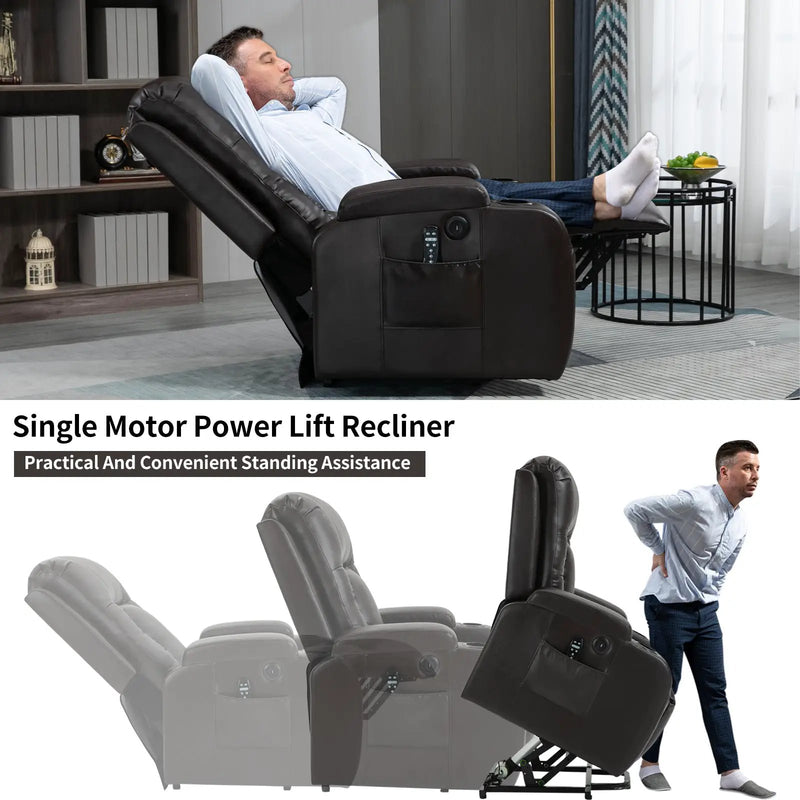 ComfortMax Infinite Position Power Lift Recliner Chair by HouseOfZazla