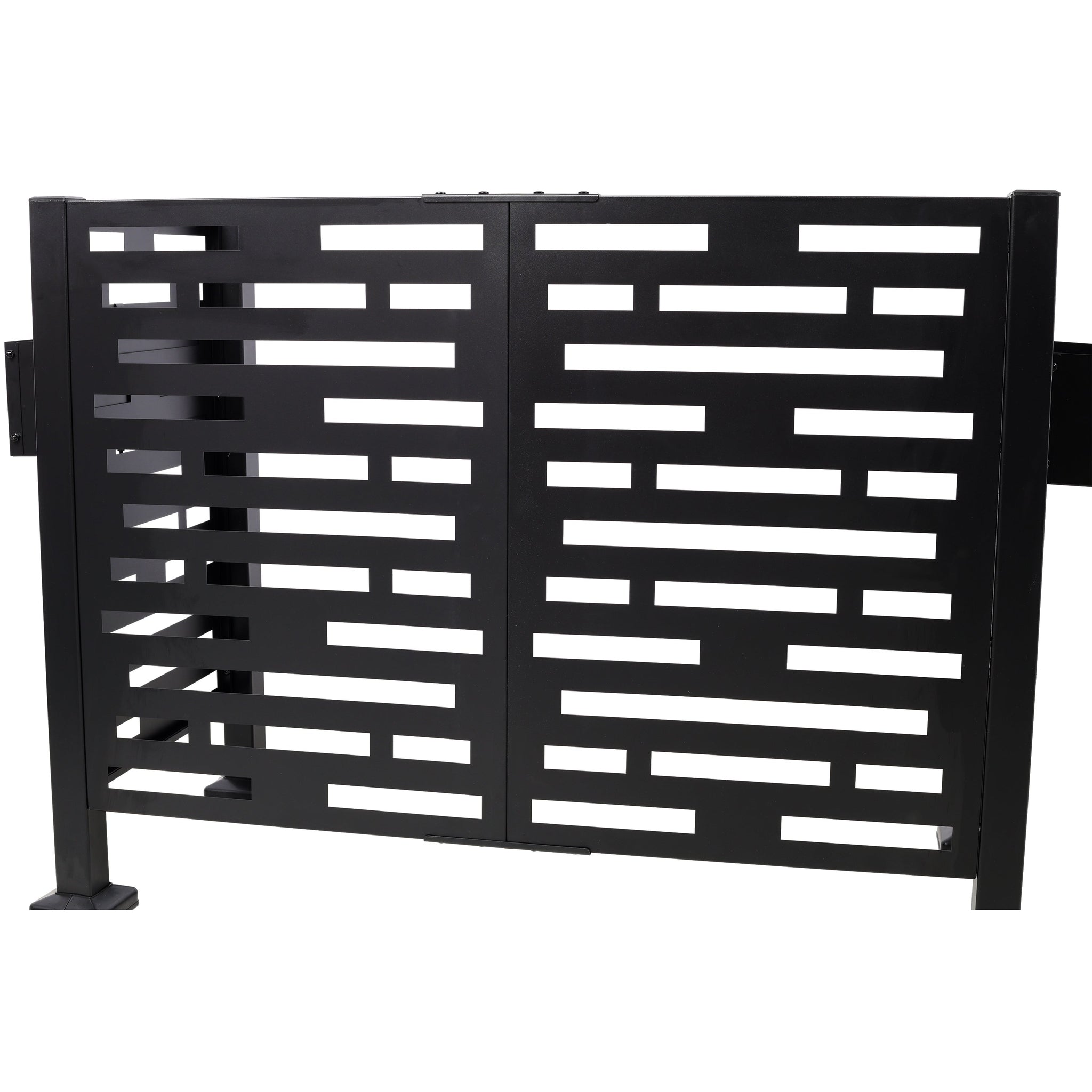 4x2 Ft Metal Air Conditioner Fence with Planter Boxes by HouseOfZazla