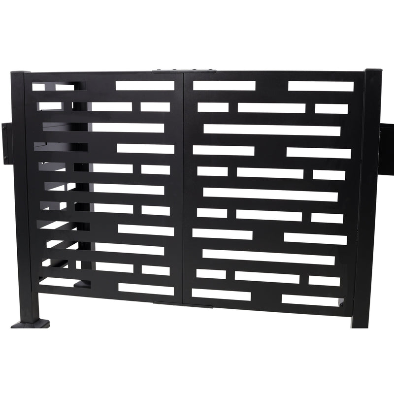 4x2 Ft Metal Air Conditioner Fence with Planter Boxes by HouseOfZazla