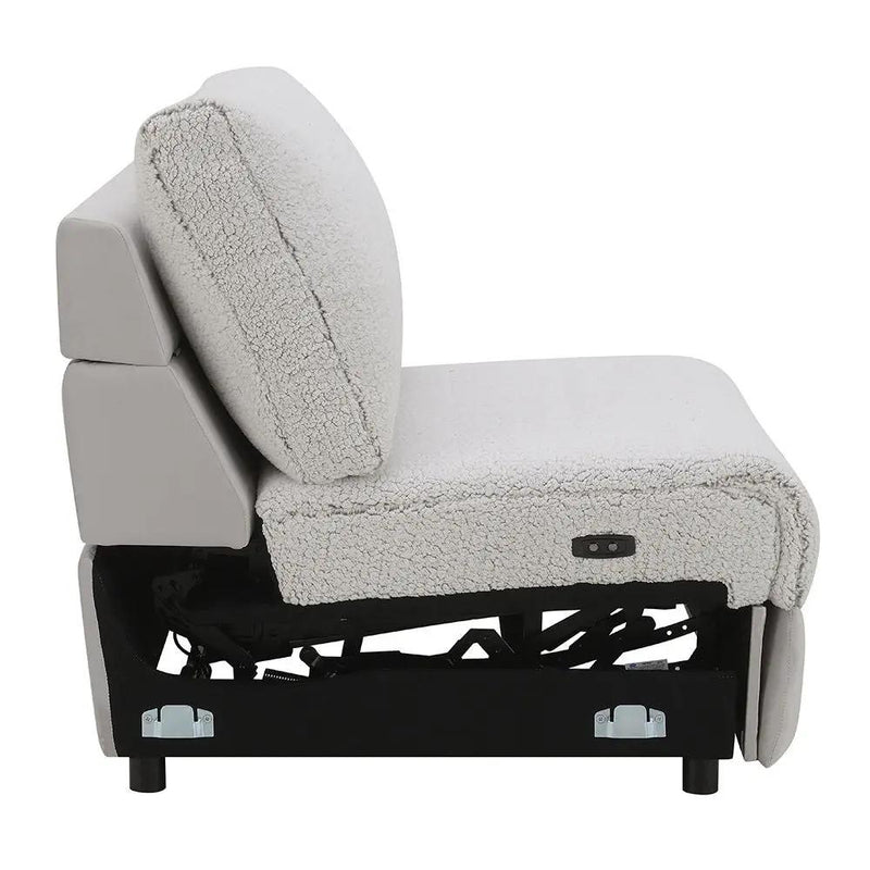 Tarrance - Modular Power Armless Recliner - Gray by Unique Piece Furniture