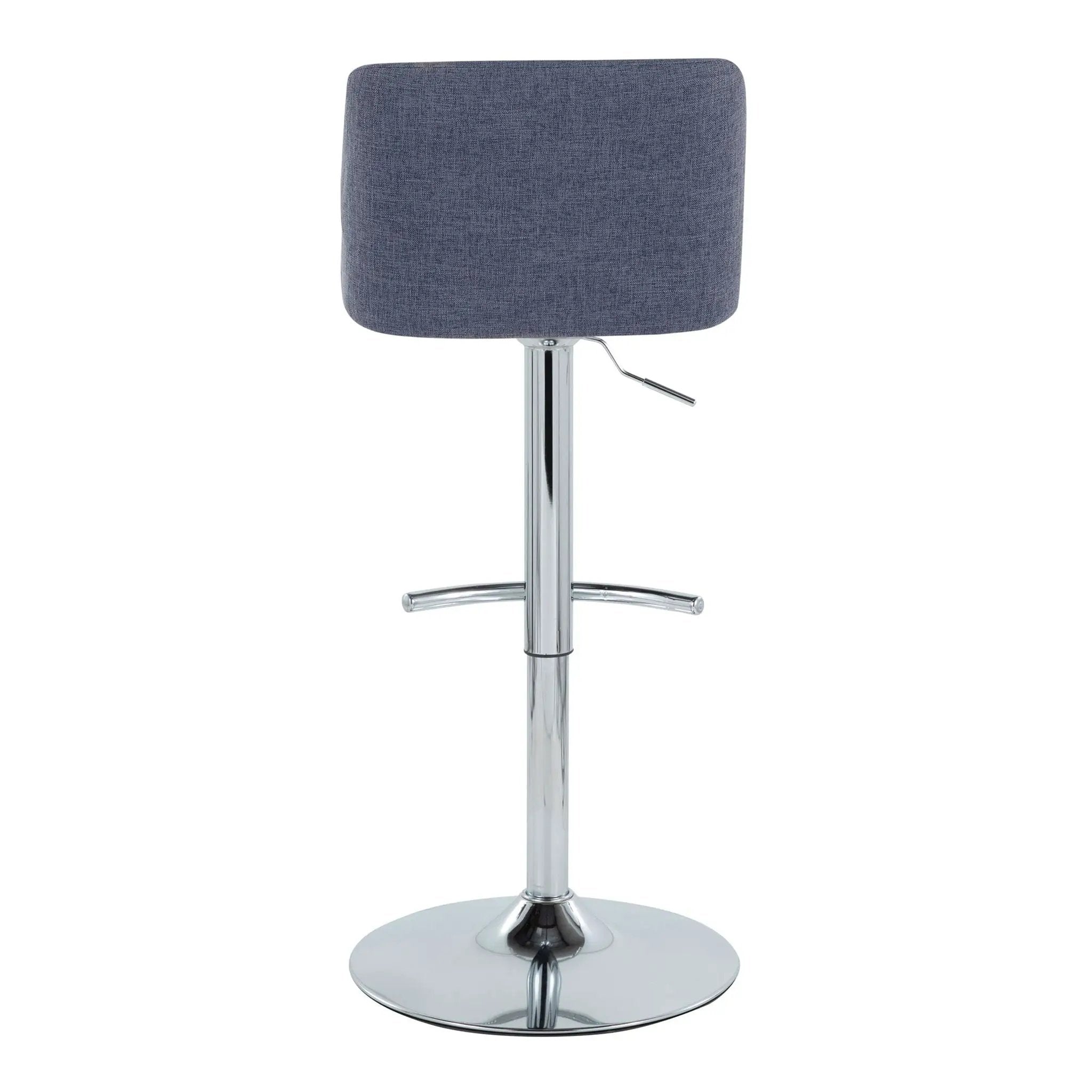 Toriano - Contemporary Adjustable Barstool With Swivel & Rounded T Footrest (Set of 2) by Unique Piece Furniture