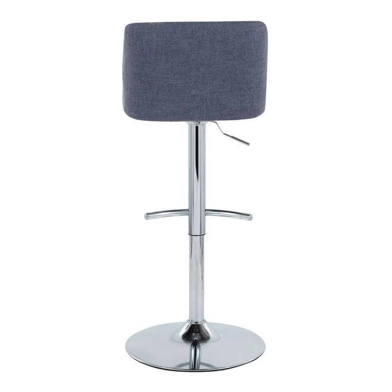 Toriano - Contemporary Adjustable Barstool With Swivel & Rounded T Footrest (Set of 2) by Unique Piece Furniture