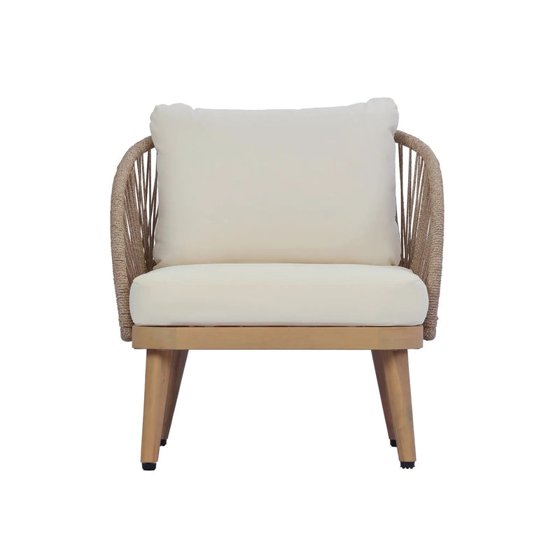 4-Piece Acacia Wood Patio Seating Set by HouseOfZazla