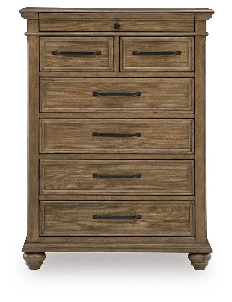 Karallin - Seven Drawer Chest - Medium Brown by Unique Piece Furniture