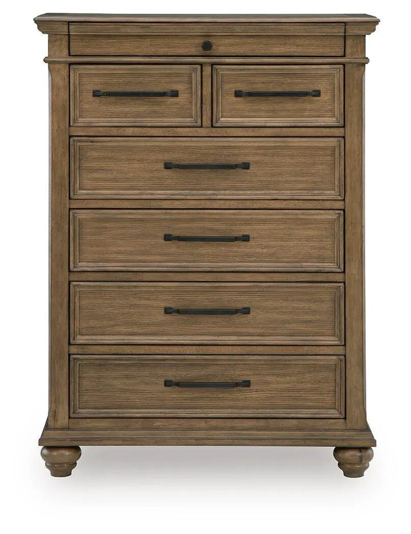 Karallin - Seven Drawer Chest - Medium Brown by Unique Piece Furniture