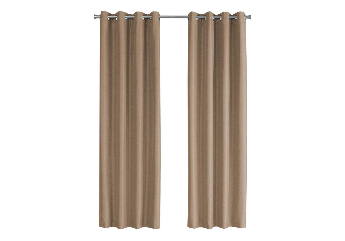 2 Pieces Set Room Darkening Curtain Panels with Grommet - Contemporary Style, photo 10 of 40