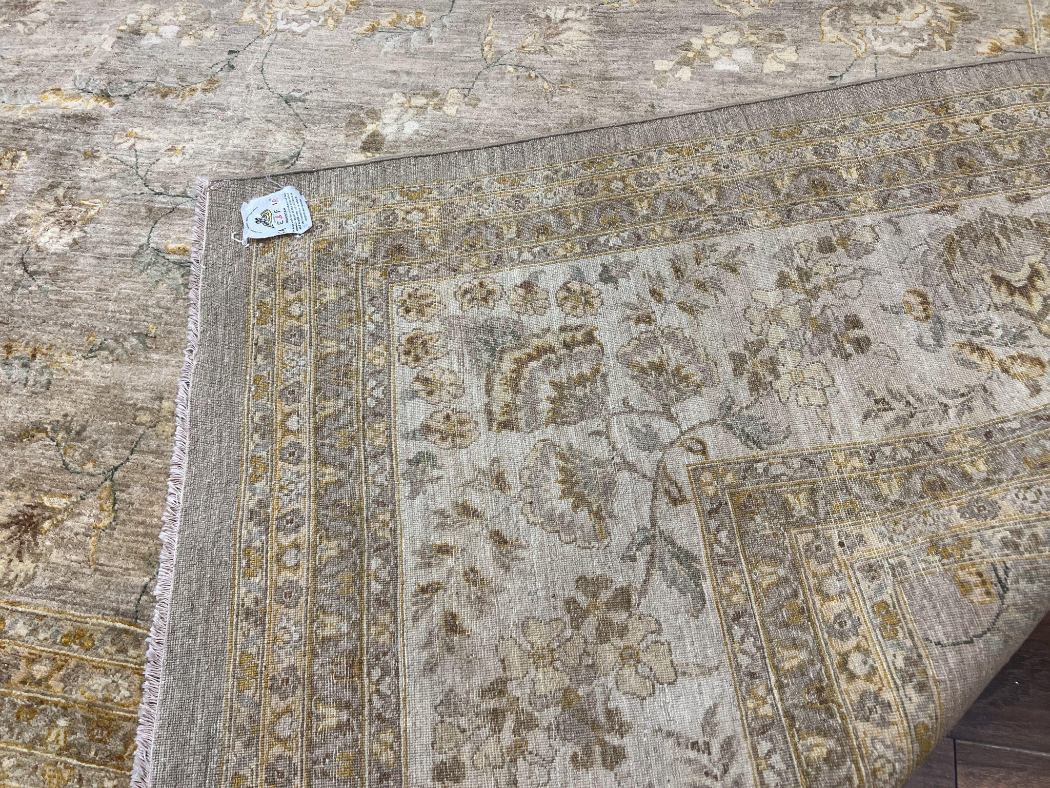 Pak Persian Rug 12x15, Wool Hand Knotted Oriental Floral Carpet, Signed by Master Weaver, 12x15 Large Palace Size Rug by Jewel Rugs
