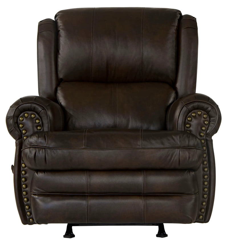 Roberto - Leather Rocker Recliner - Cocoa by Unique Piece Furniture