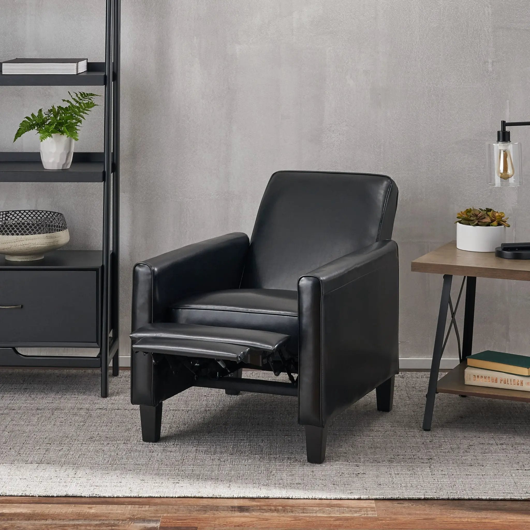 Upholstered Push Back Recliner Chair For Living Room by HouseOfZazla