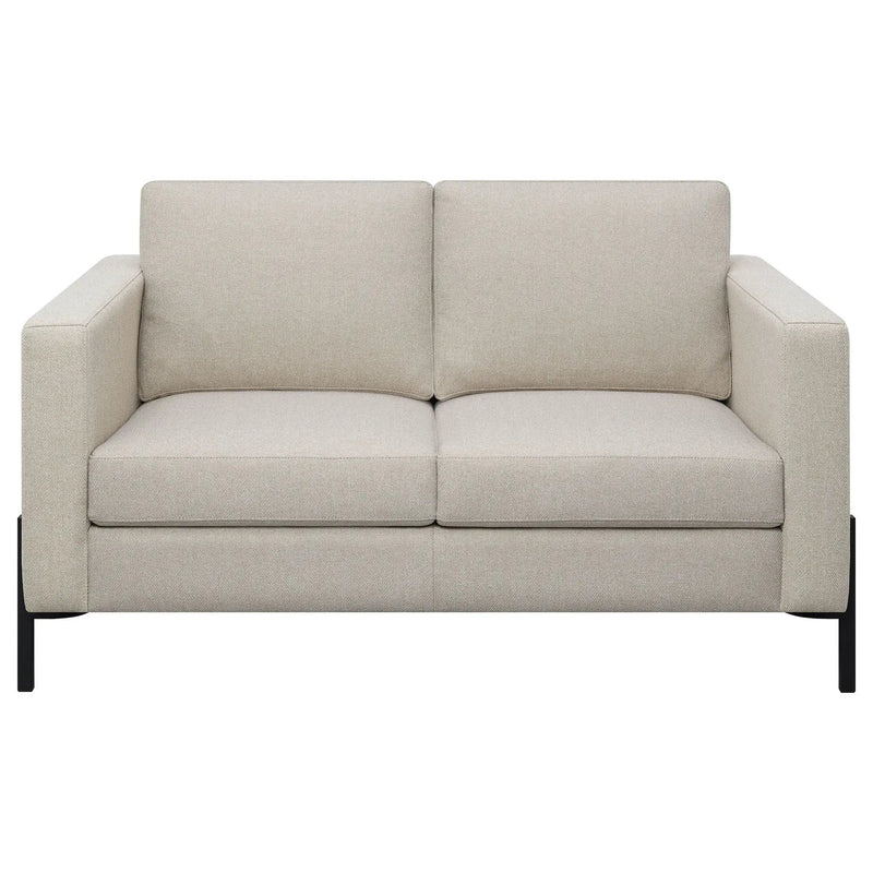 Dulcie - Loose Back Loveseat - Oatmeal by HouseOfZazla