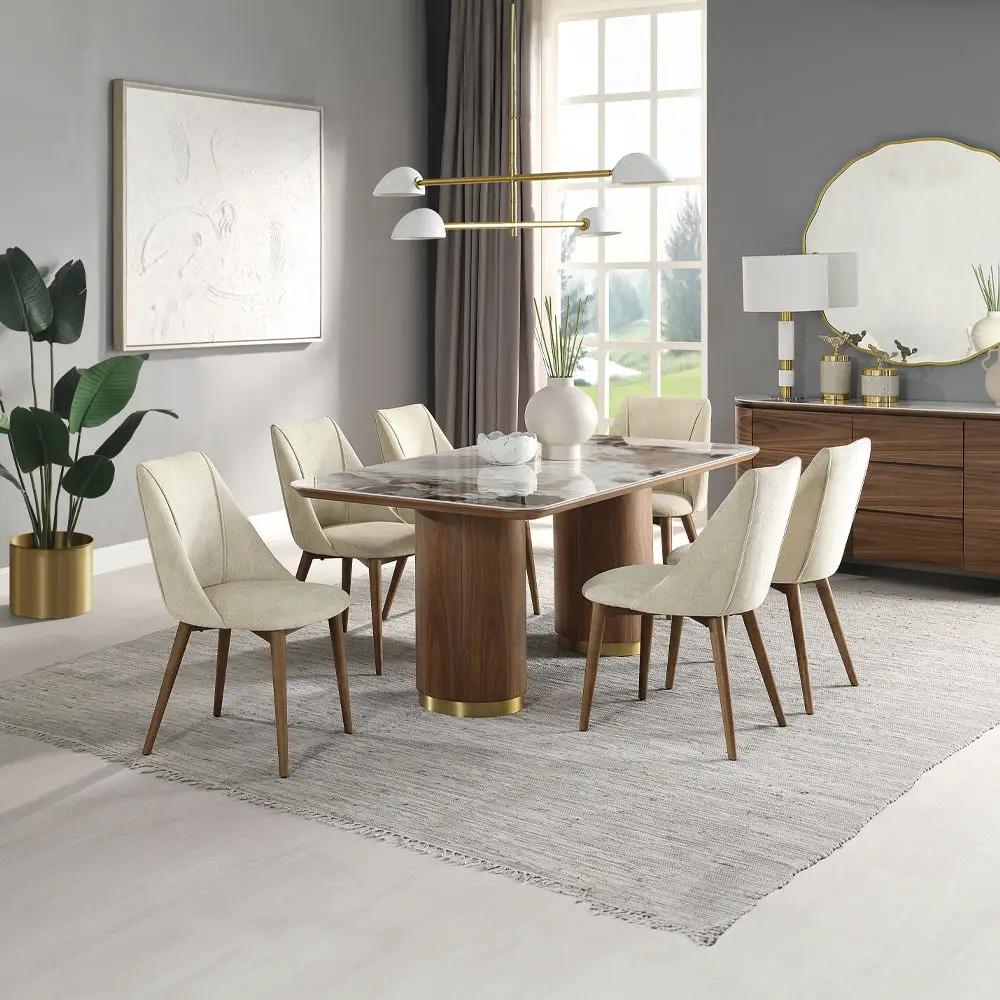 Willene - Dining Table With Ceramic Top by Unique Piece Furniture