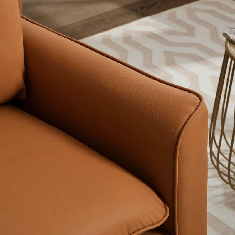 Nordic Retro Light Luxury Upholstered Sofa Chair by Unique Piece Furniture