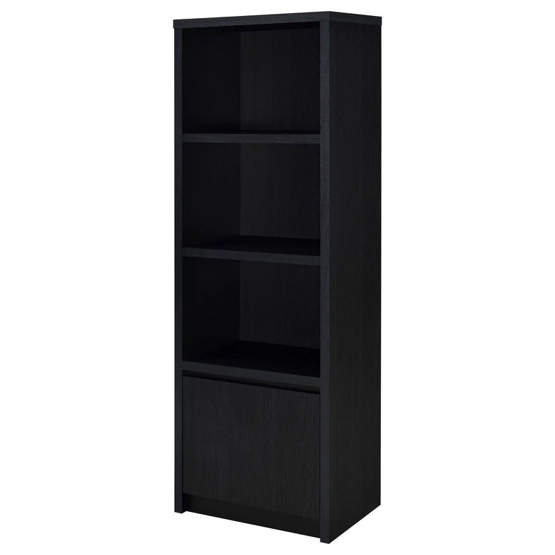 Winfield 3-shelf Media Tower Entertainment Pier Black by Unique Piece Furniture