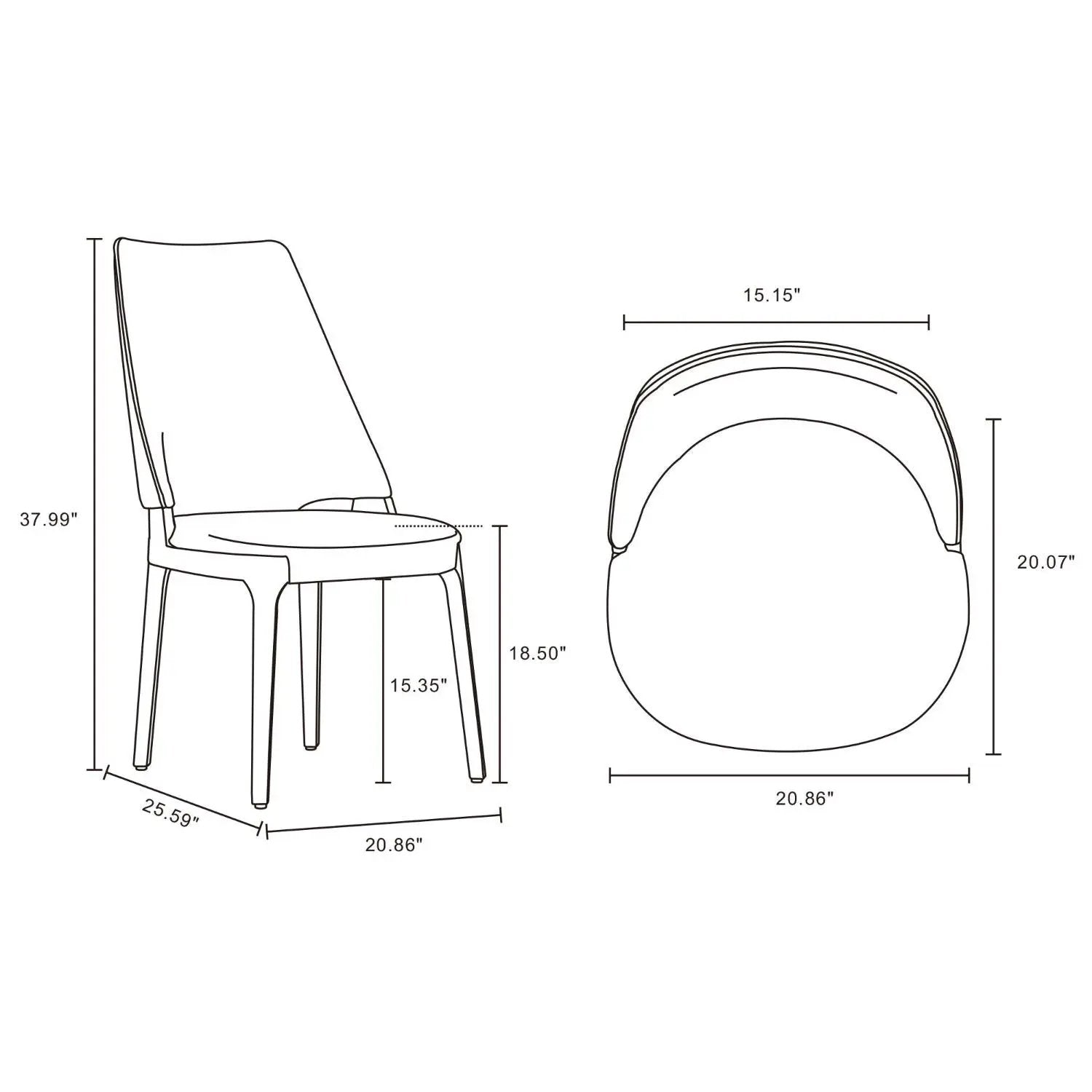 Kara - Dining Chair In (Set of 2) by HouseOfZazla