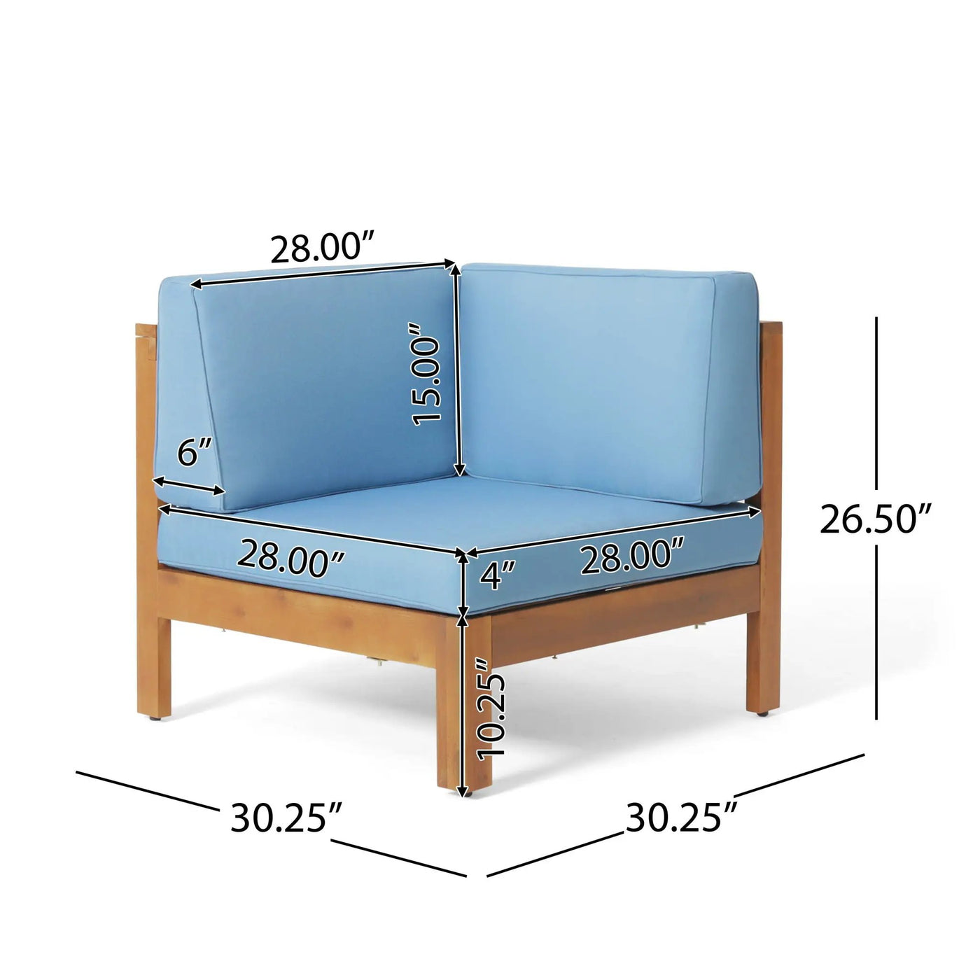 Brava - X Back Corner Chair by HouseOfZazla